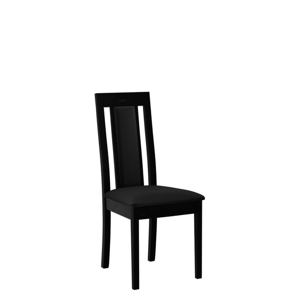 Veneti Kuchynská stolička s čalúneným sedákom ENELI 11 - čierna